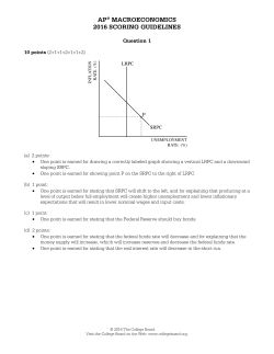 AP Macroeconomics Student Sample Question 1