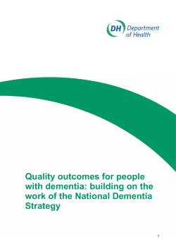 of the National Dementia Strategy