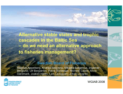 Alternative stable states and trophic cascades in the Baltic Sea