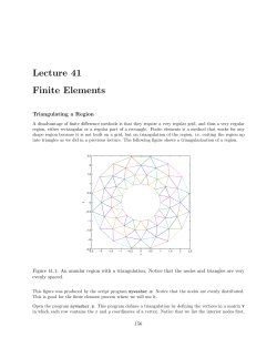 Lecture 41 Finite Elements