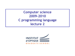 Informatique Langage C