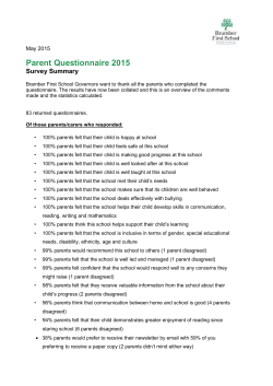 Parent Questionnaire 2015 copy for parents