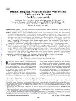 Different Imaging Strategies in Patients With Possible