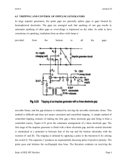 Unit-5Lecture 27 6.5 TRIPPING AND CONTROL OF IMPULSE