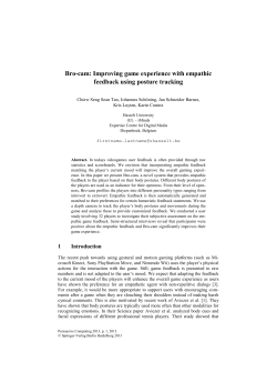 Bro-cam: Improving game experience with empathic