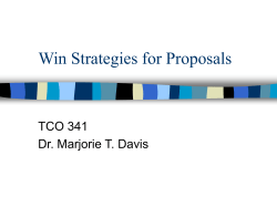 Win Strategies for Proposals