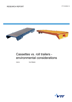 Cassettes vs. roll trailers - environmental considerations