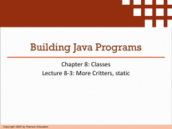 Building Java Programs