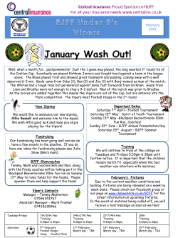 January Wash Out!