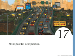 Monopolistic Competition