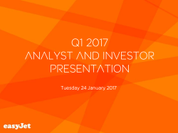 Q1 2017 analyst and investor presentation