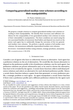 Comparing generalized median voter schemes according to their
