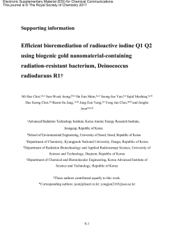 Efficient bioremediation of radioactive iodine Q1 Q2 using biogenic