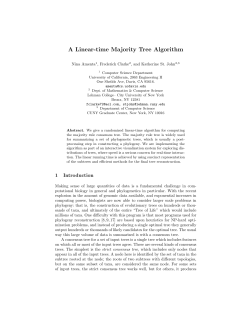A Linear-time Majority Tree Algorithm