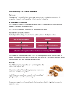 That`s the way the cookie crumbles