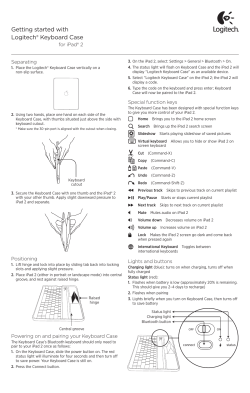 Getting started with Logitech&reg; Keyboard Case