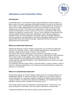 Attendance Policy
