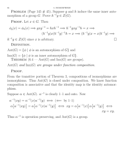Problem (Page 145 # 45). Suppose g and h induce the same inner