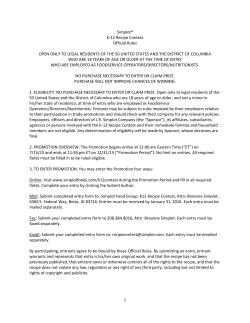 complete rules - Simplot Foods