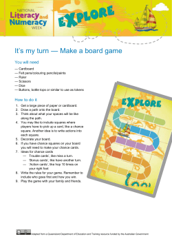 Activity Sheet - Make a board game (DOCX 329KB)