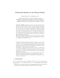 Polynomial Bounds on the Slicing Number