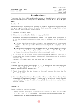 Exercise sheet 4