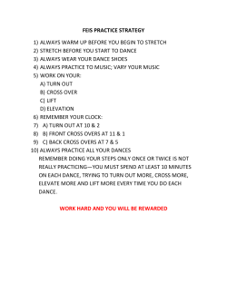 feis practice strategy 1) always warm up before you begin to