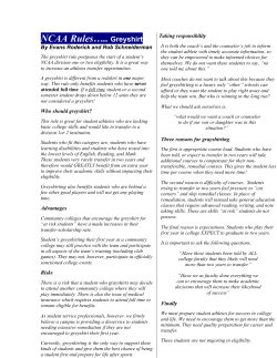 NCAA Rules… - College of the Siskiyous