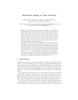 Mechanism Design on Trust Networks