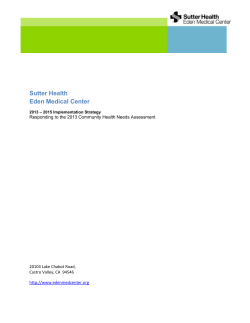 2013 &ndash; 2015 Implementation Strategy