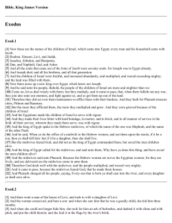 Exodus - Bible, King James Version