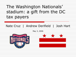 The Washington Nationals` atadium: a gift from