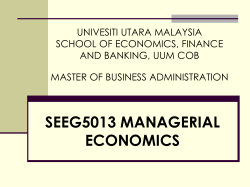 MANAGERIAL ECONOMICS 11th Edition