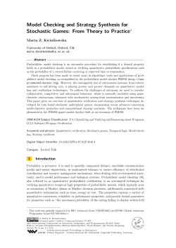 Model Checking and Strategy Synthesis for Stochastic Games: From