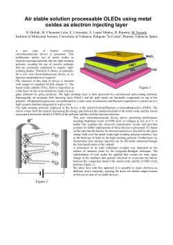 Air stable solution processable OLEDs using metal oxides as