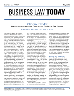 Keeping Management in the Game without Tainting the Sale Process