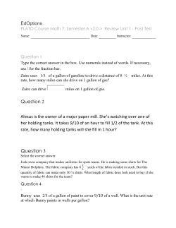 PLATO Course Math 7, Semester A v2.0 > Review Unit 1