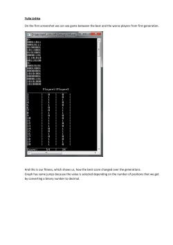 Yulia Lishko On the first screenshot we can see game between the