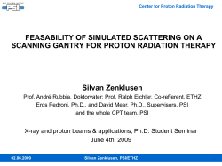 Proton therapy at Gantry 2 new scanning Strategies