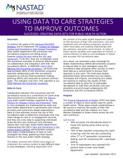 using data to care strategies to improve outcomes