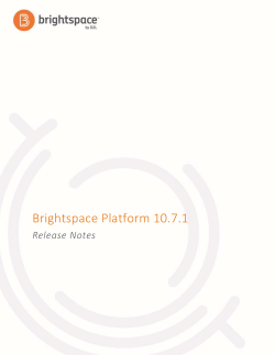 Brightspace Platform 10.7.1 - Brightspace Community