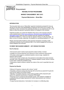 Payment mechanism straw man