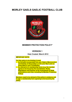 member protection policy