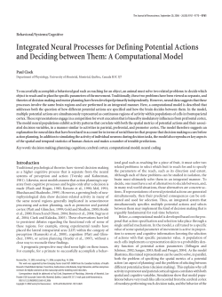 Integrated Neural Processes for Defining Potential Actions and