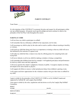 2016 Parent Contract - Fraser Valley Fusion