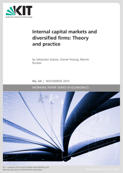Internal capital markets and diversified firms: Theory and practice