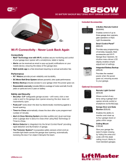 LiftMaster 8550W Product Brochure