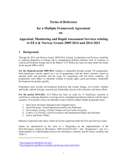 ToR – monitoring agents