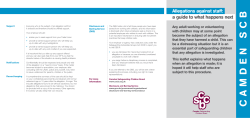 Allegations against staff: a guide to what happens next
