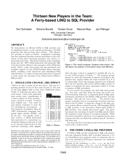 Thirteen New Players in the Team: A Ferry